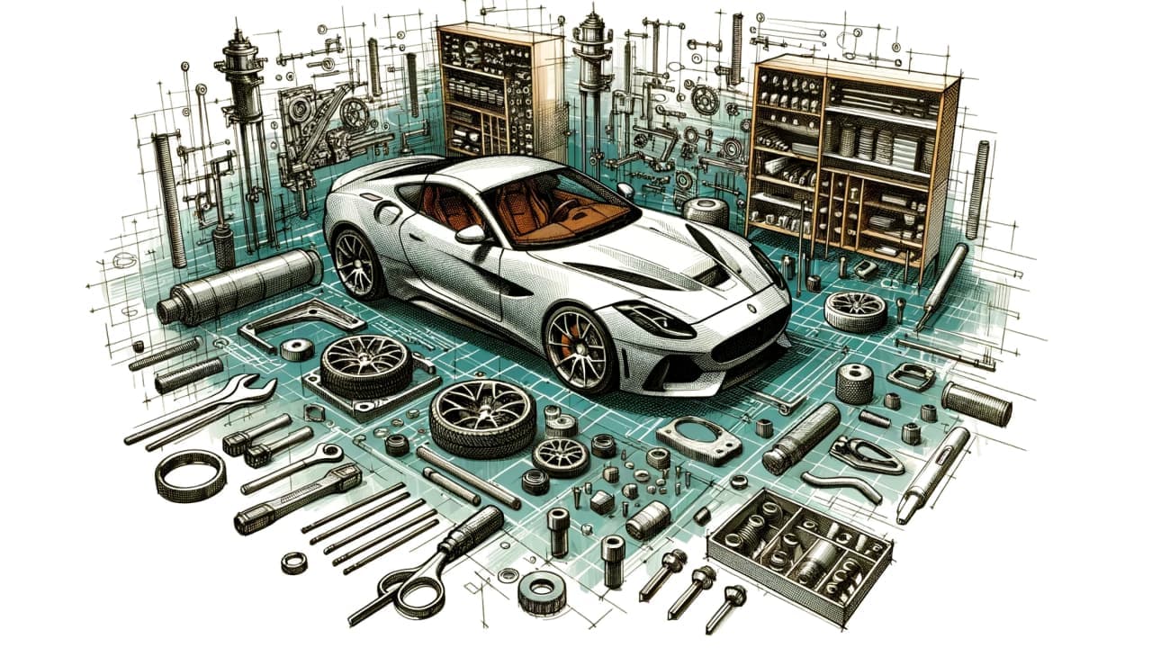 sketche of car